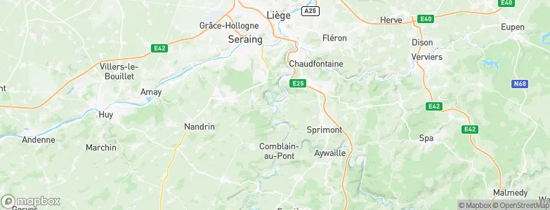 Esneux, Belgium Map