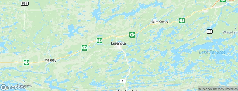Espanola, Canada Map