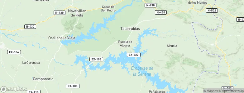 Esparragosa de Lares, Spain Map