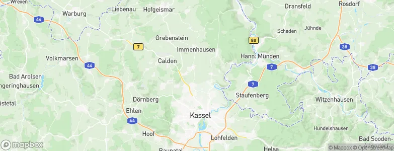 Espenau, Germany Map