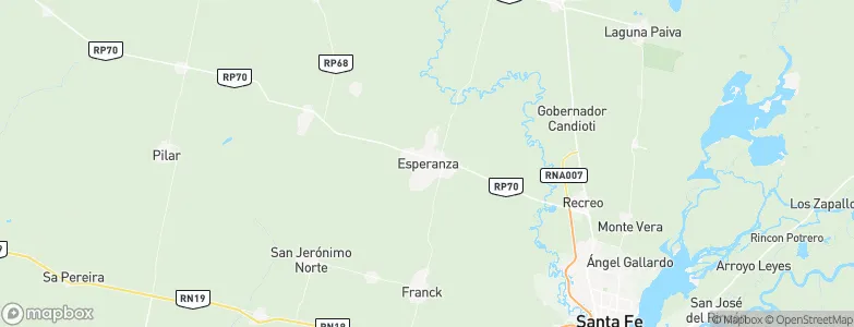 Esperanza, Argentina Map