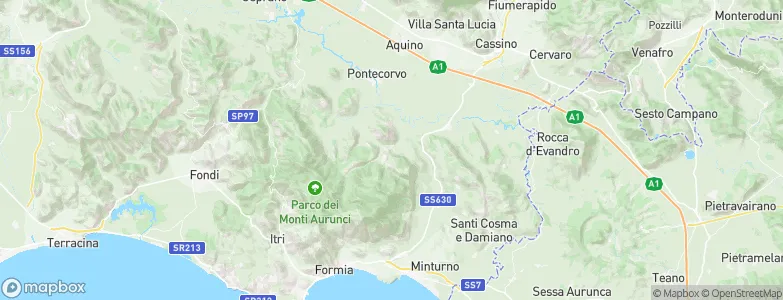 Esperia, Italy Map