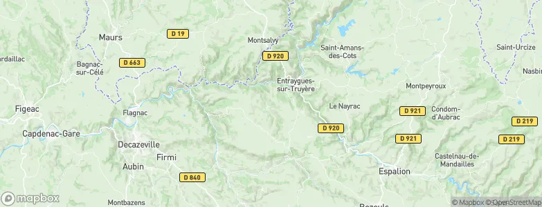 Espeyrac, France Map