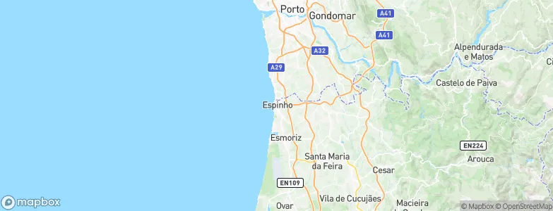 Espinho, Portugal Map
