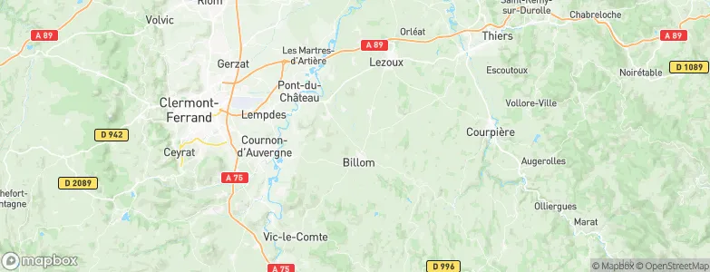 Espirat, France Map