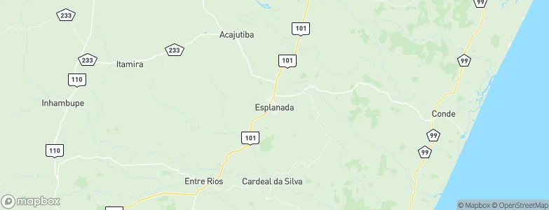 Esplanada, Brazil Map