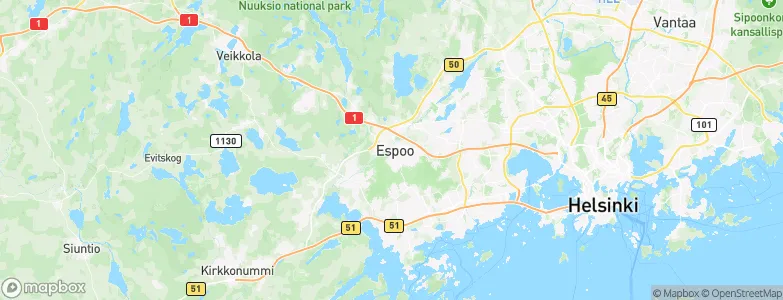 Espoo, Finland Map