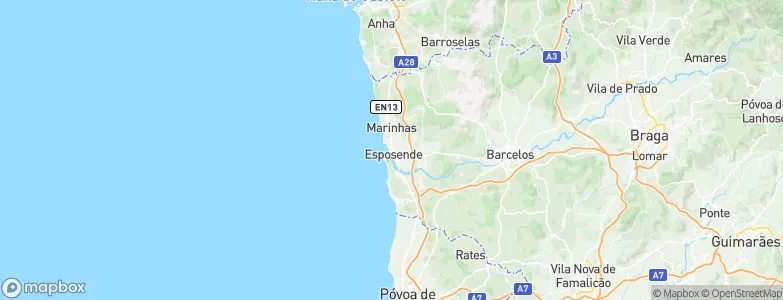Esposende, Portugal Map
