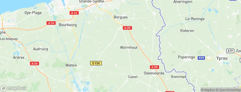 Esquelbecq, France Map