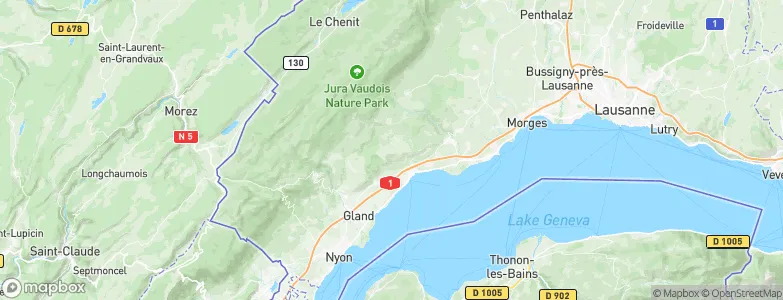 Essertines-sur-Rolle, Switzerland Map