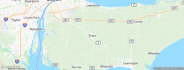 Essex, Canada Map