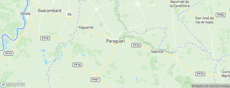 Establecimiento la Norma, Paraguay Map