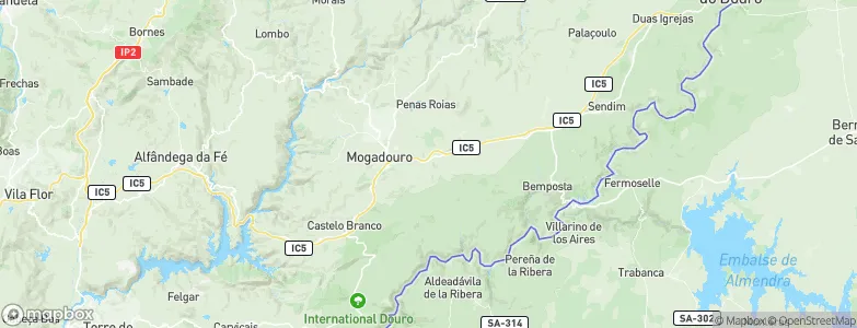Estação do Mogadouro, Portugal Map