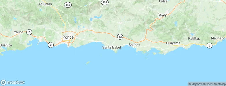 Estación Santa Isabel, Puerto Rico Map