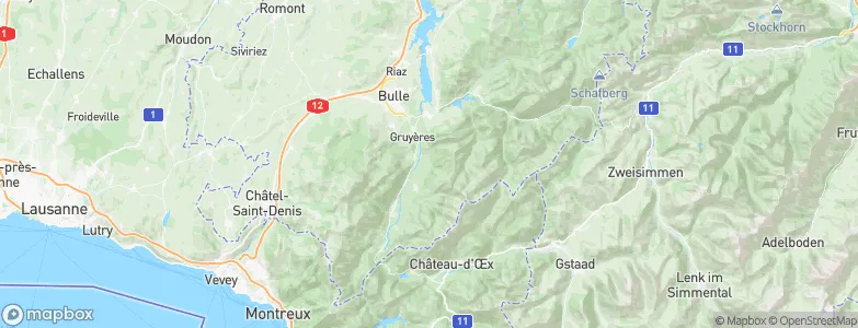 Estavannens Dessous, Switzerland Map