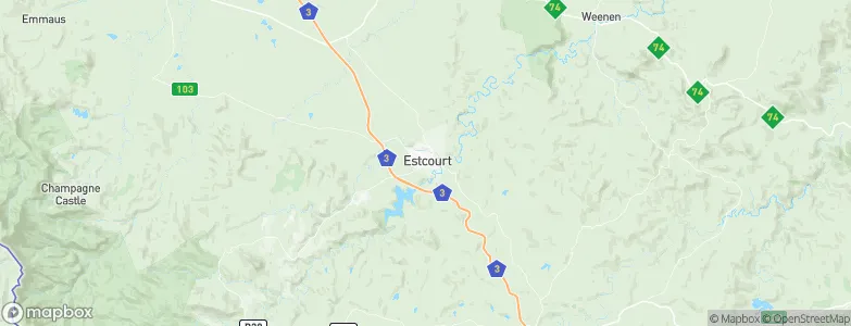 Estcourt, South Africa Map