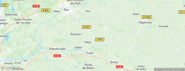 Estibeaux, France Map
