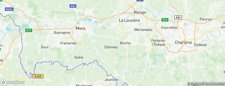 Estinnes-au-Val, Belgium Map