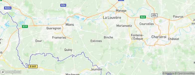 Estinnes, Belgium Map