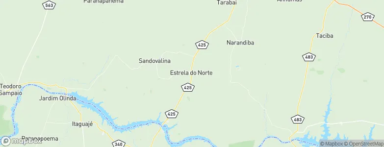 Estrela do Norte, Brazil Map