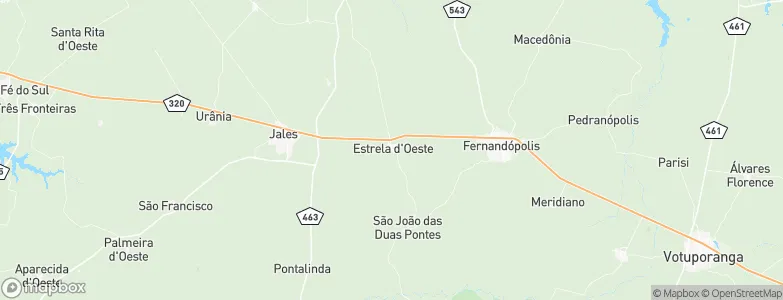 Estrela dOeste, Brazil Map