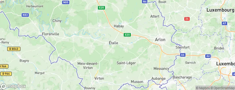 Étalle, Belgium Map