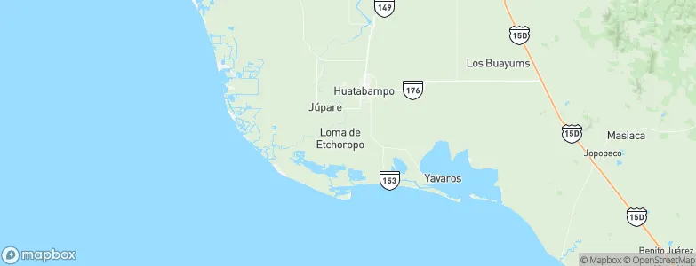 Etchoropo, Mexico Map