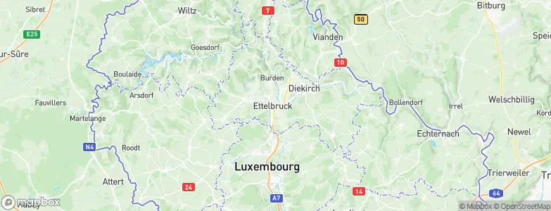 Ettelbruck, Luxembourg Map