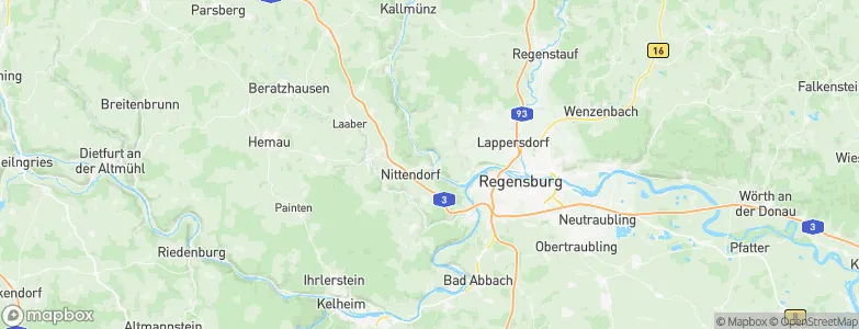 Etterzhausen, Germany Map