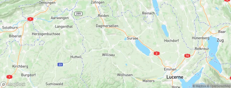 Ettiswil, Switzerland Map