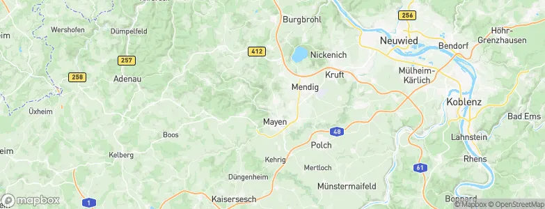 Ettringen, Germany Map
