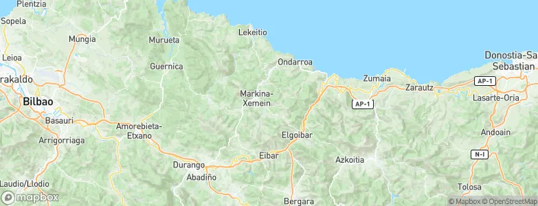 Etxebarria, Spain Map