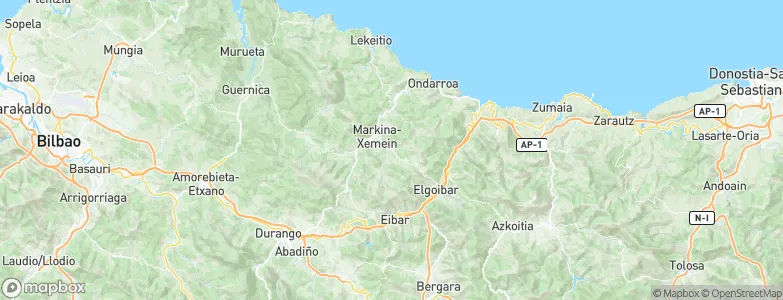 Etxebarria, Spain Map