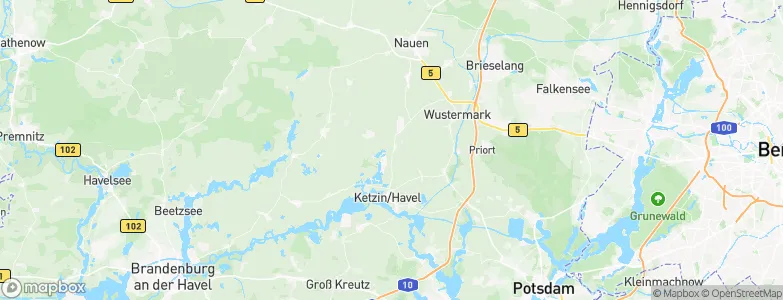 Etzin, Germany Map