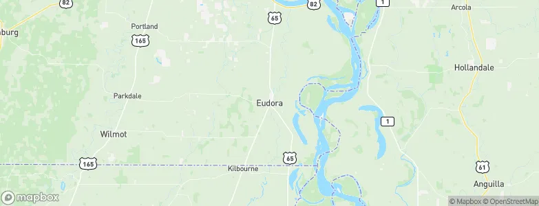 Eudora, United States Map