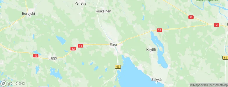 Eura, Finland Map
