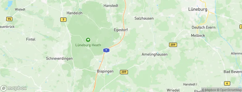 Evendorf, Germany Map