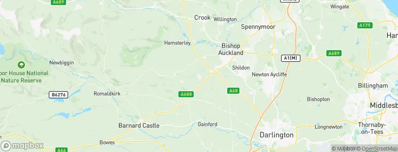 Evenwood, United Kingdom Map