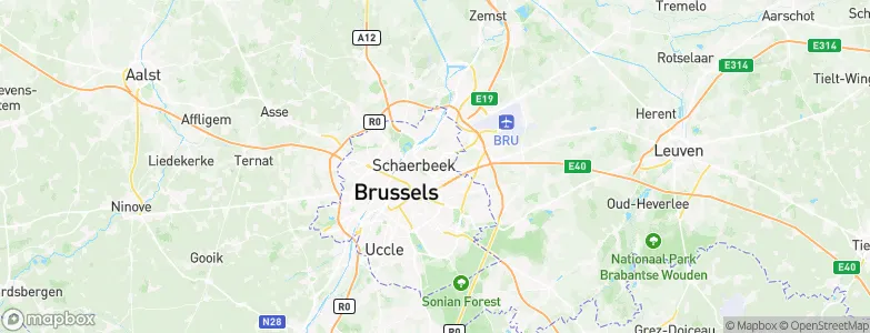 Evere, Belgium Map