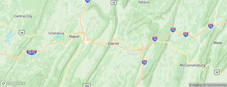 Everett, United States Map