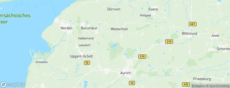Eversmeer, Germany Map