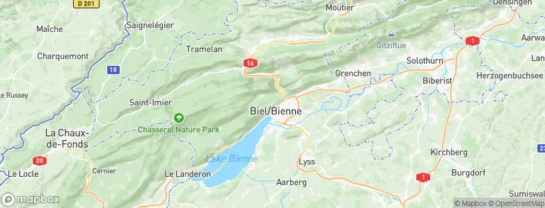Evilard, Switzerland Map