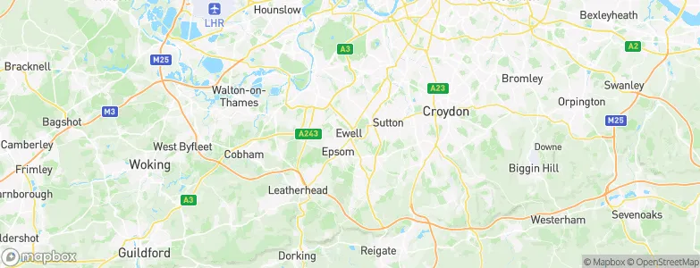 Ewell, United Kingdom Map