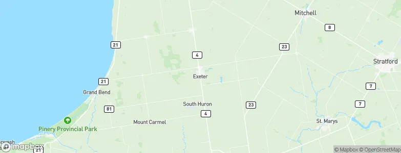 Exeter, Canada Map