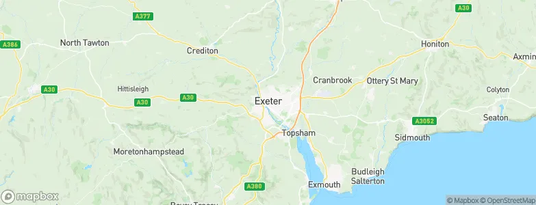 Exeter, United Kingdom Map