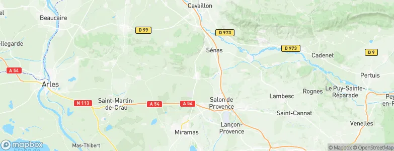 Eyguières, France Map