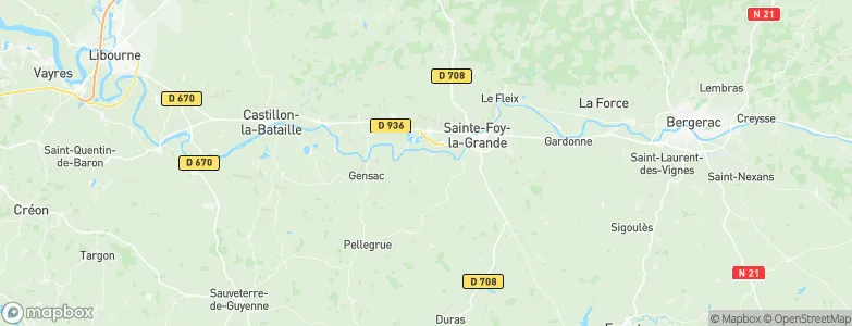 Eynesse, France Map