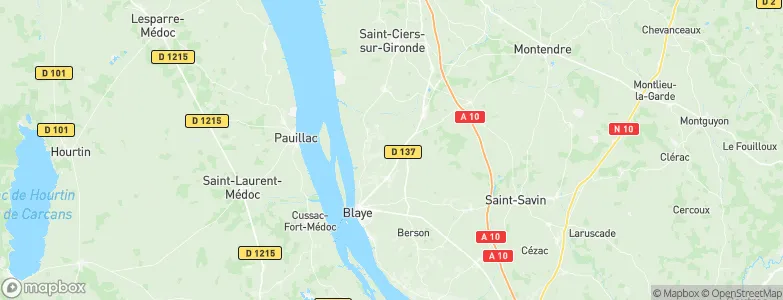 Eyrans, France Map