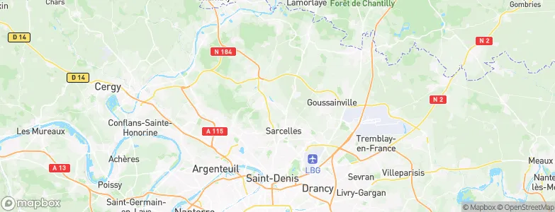 Ézanville, France Map