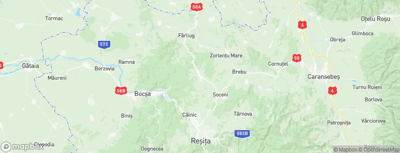 Ezeriş, Romania Map